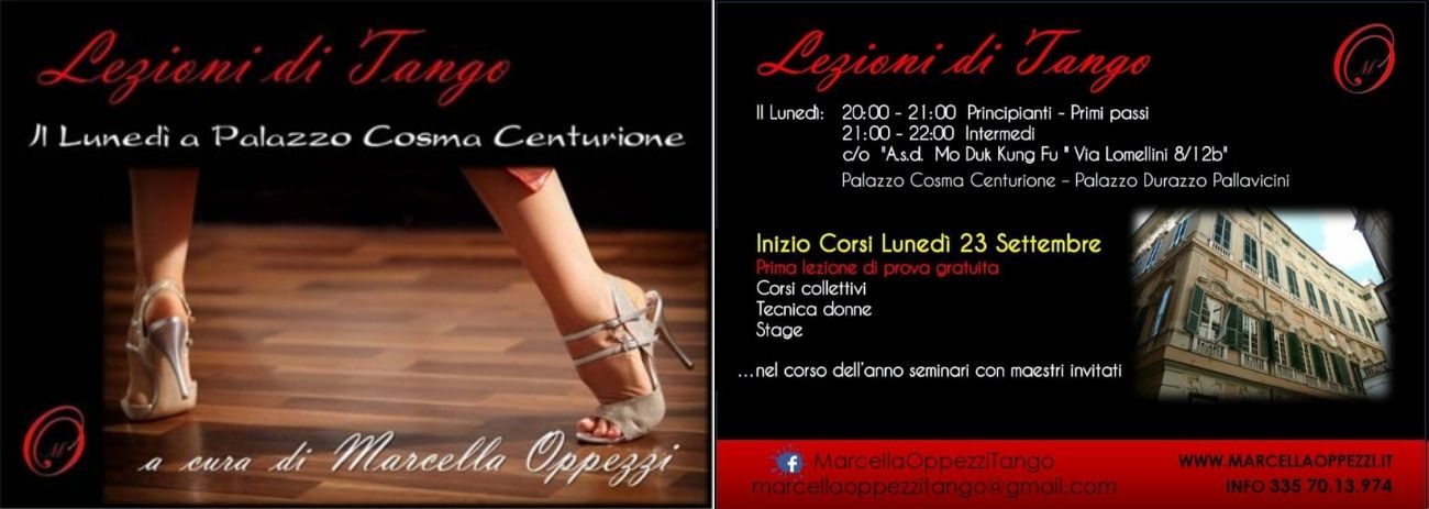 Marcella Oppezzi dà lezioni di Tango a Genova